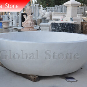 Modern White Marble Stone Bathtub For Sale MBT-120