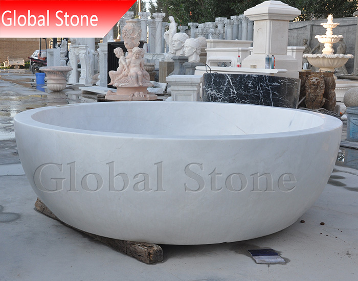 Modern White Marble Stone Bathtub For Sale MBT-120