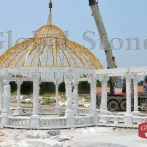 Classic Roman Outdoor Marble Gazebo