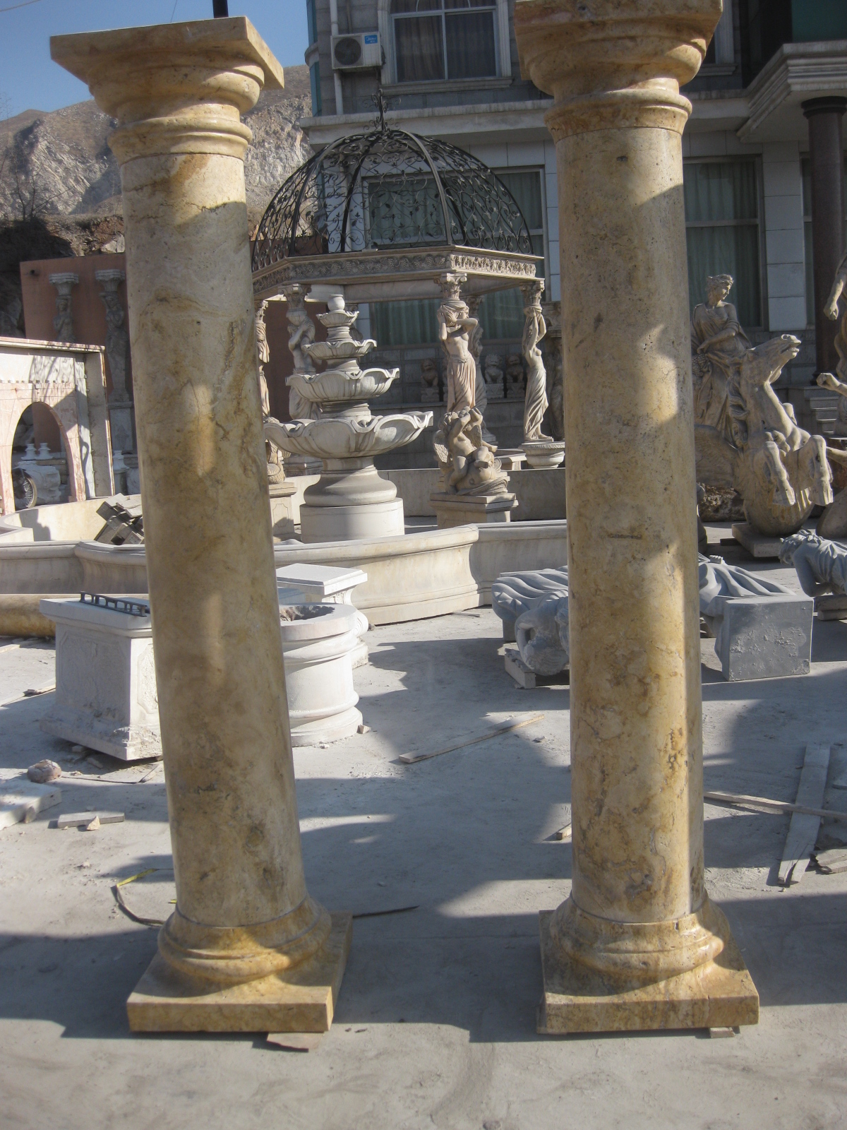 Hand Carved Natural Marble For Sale - Image 3