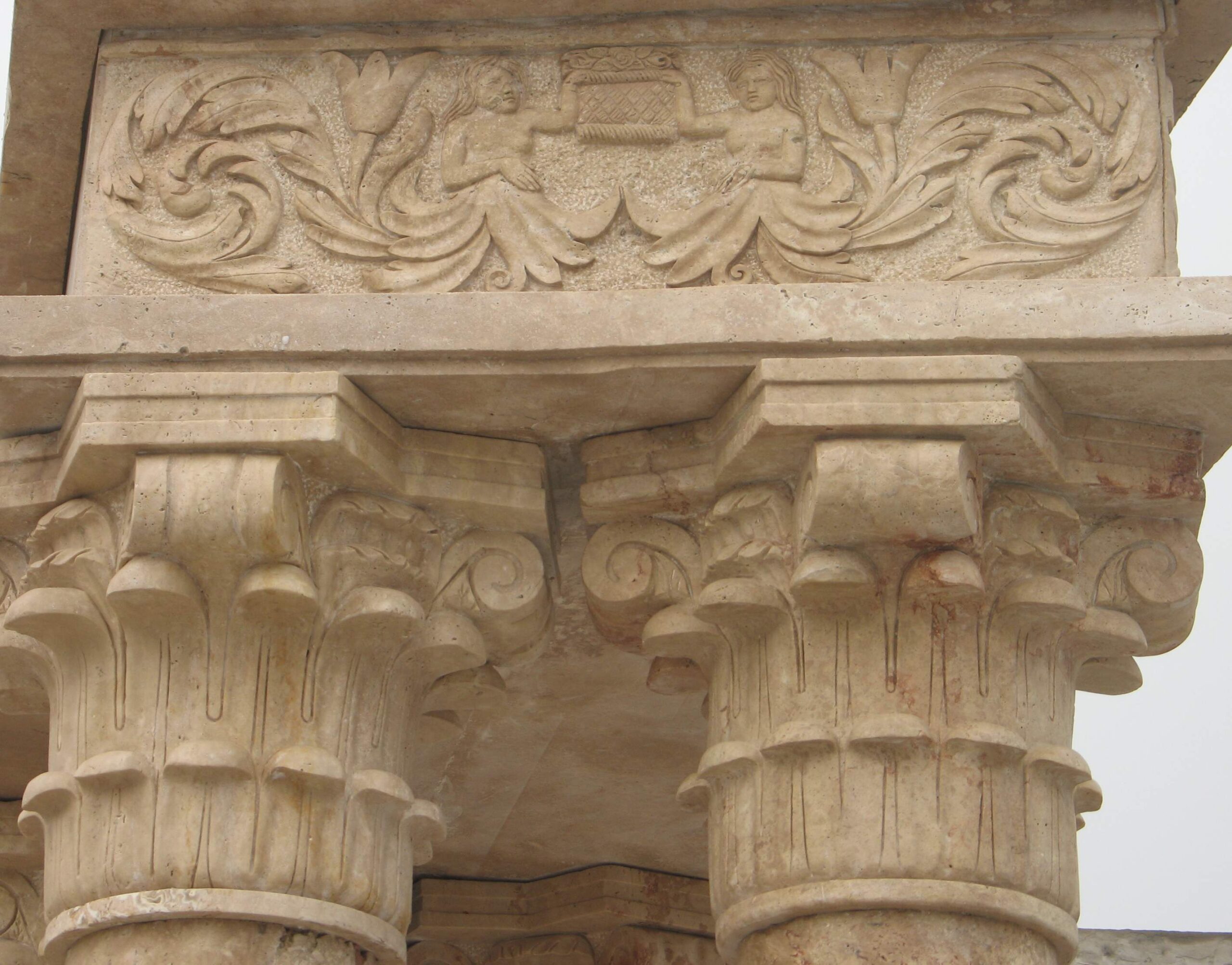 Antique Marble Roman Column Gazebo For Sale - Image 2