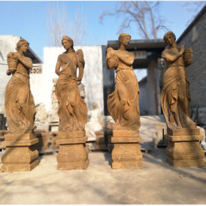 Antique Marble Roman Four Seasons Sculpture
