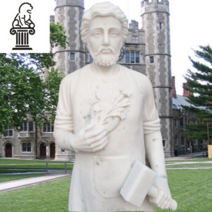 Hand-carved religious statue for church