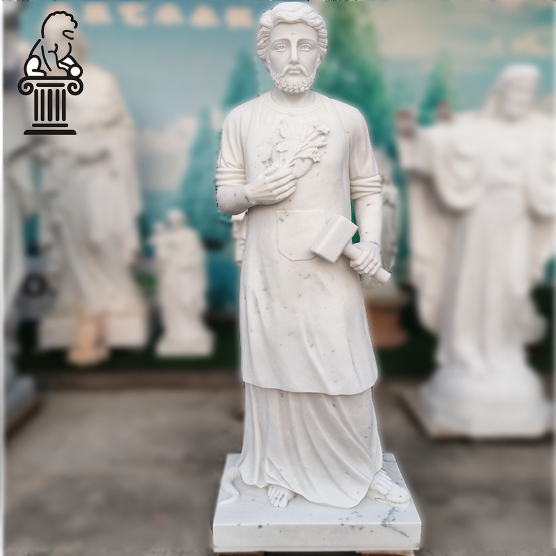 Hand-carved religious statue for church - Image 4