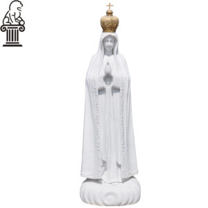 Natural marble Virgin Mary statue with folded praying hands MCS-103