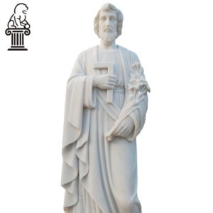 Natural White Marble Religious Statue Of Holy Father MCS-105