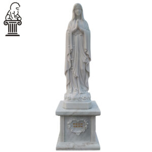 Hand carved marble praying virgin mary statue MCS-106