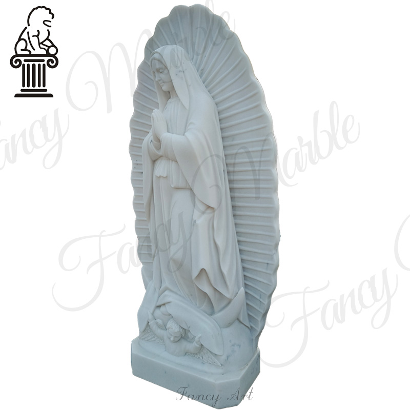 Life Size Our Lady of Guadalupe Marble Statue for Church MCS-108 - Image 3