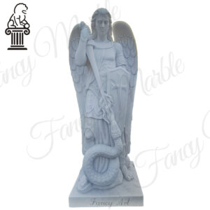 High quality marble St Michael the Archangel statue MCS-110