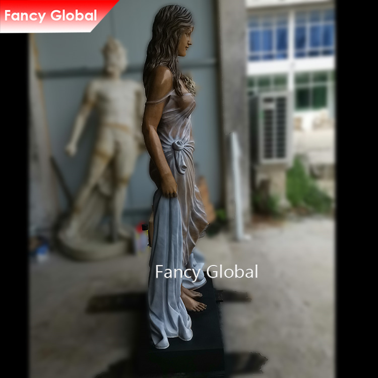 Life‑size lost‑wax casting bronze female statue MBS-202 - Image 4