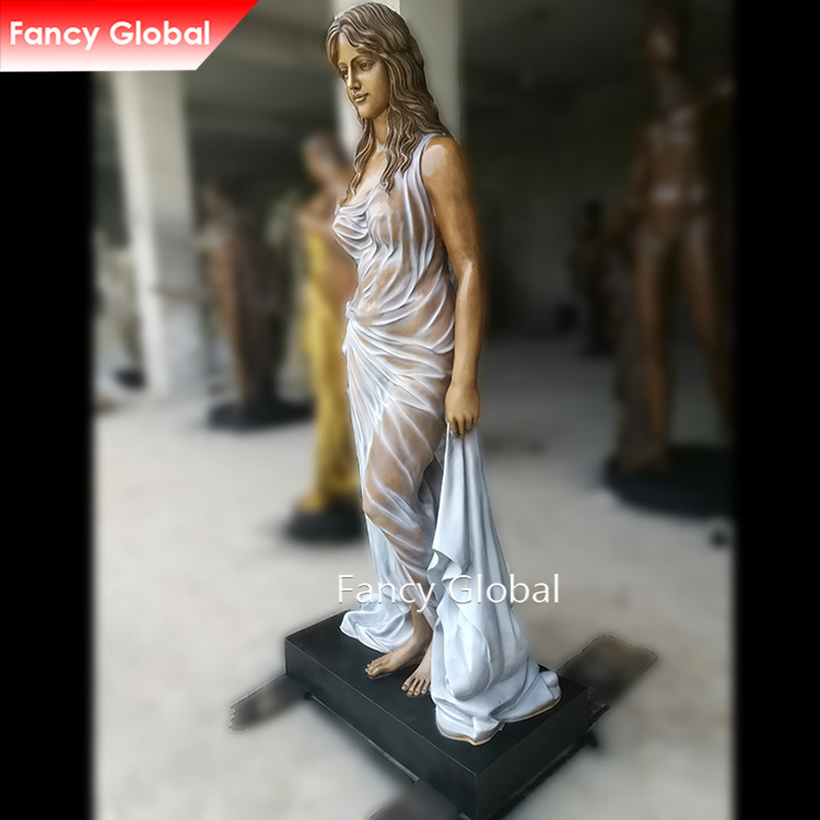 Life‑size lost‑wax casting bronze female statue MBS-202 - Image 3