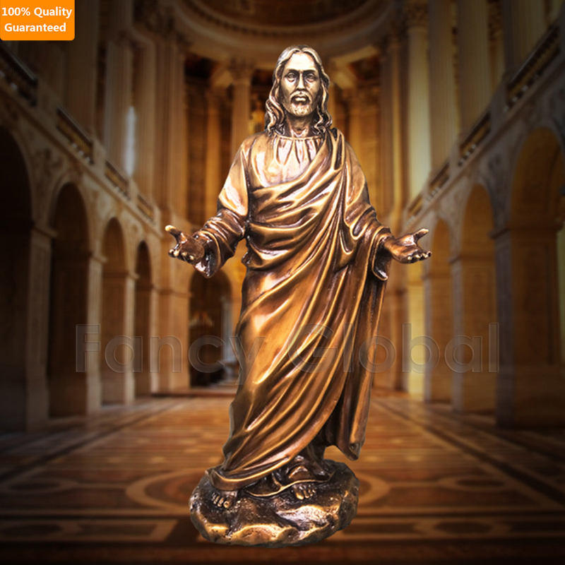 Bronze Open‑Armed Jesus Christ Statue | Religious Blessing Sculpture MBS-604