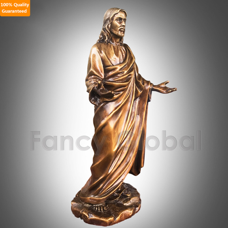 Bronze Open‑Armed Jesus Christ Statue | Religious Blessing Sculpture MBS-604 - Image 3