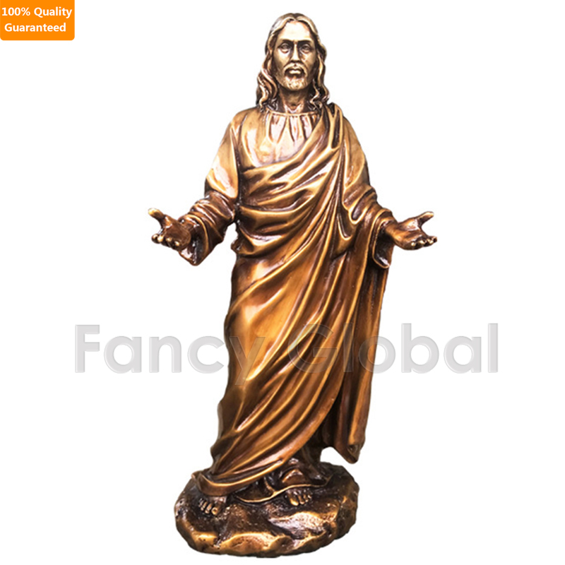 Bronze Open‑Armed Jesus Christ Statue | Religious Blessing Sculpture MBS-604 - Image 2
