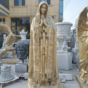 Bronze Praying Virgin Mary Statue | Our Lady Religious Sculpture MBS-606