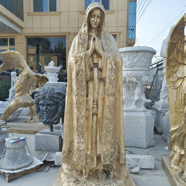 bronze mary statue