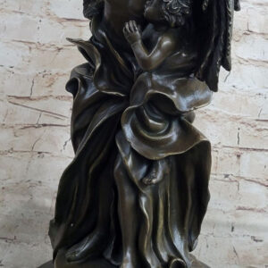 Bronze Angel with Child Statue for Church & Home Decor MBS-705