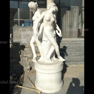 White Marble The Three Graces Dancing Statue  MS-522